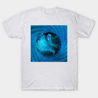 Abstract Blue T-Shirt